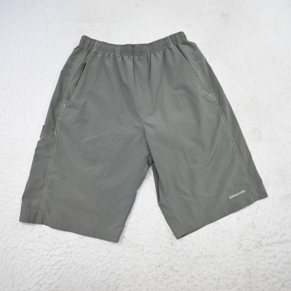 Patagonia Hiking Shorts Mens XS 10" Gray Lined Outdoor Pockets Elastic‎ Waist